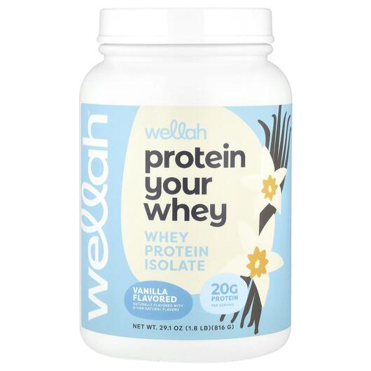 Основне фото товара Protein Your Whey Whey Protein Isolate Vanilla, Протеїн, 816 г