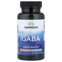 Gaba High Potency 500 mg ГАМК Swanson 100 капсул