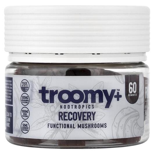 Основне фото товара Recovery Functional Mushrooms Gummies Harvest Berry, Гриби, 60 та