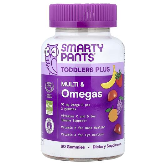 Основне фото товара Toddler Plus Multi & Omegas Grape Orange & Strawberry, Ом