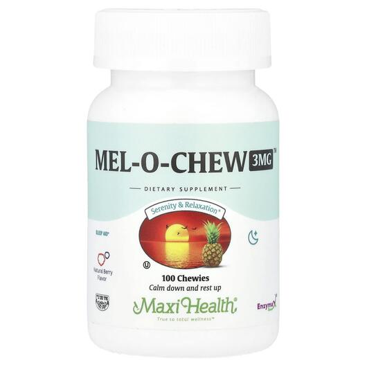Основне фото товара Mel-O-Chew Natural Berry 3 mg, Мелатонін, 100 таблеток