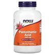NOW, Pantothenic Acid, пантотенова кислота 500 мг, 250 капсул
