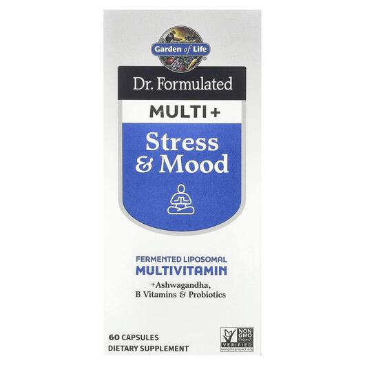 Основне фото товара Dr. Formulated Multi+ Stress & Mood, Підтримка стресу, 60 кап