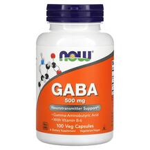 ГАМК GABA 500 mg NOW 100 капсул