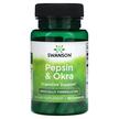 Фото товару Swanson, Pepsin & Okra, Окра, 90 капсул