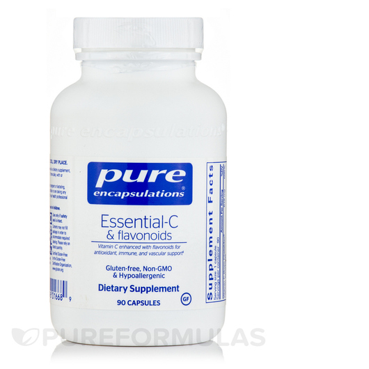 Основне фото товара Essential-C & Flavonoids, Вітамін C, 90 капсул