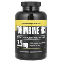 Yohimbine HCI 2.5 mg Йохимбе Primaforce 270 капсул