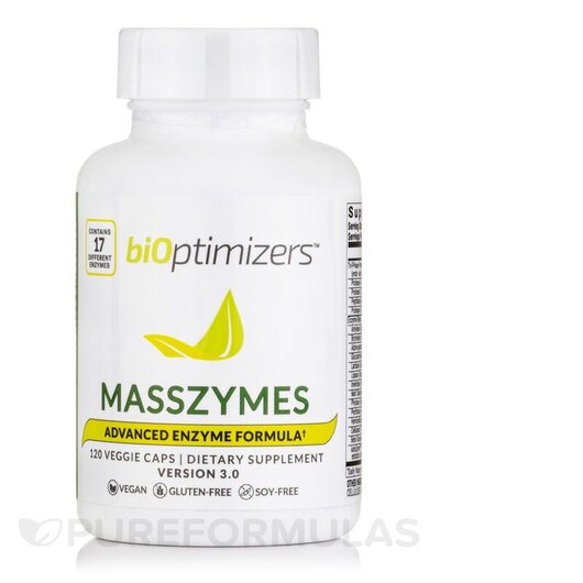 Основне фото товара BiOptimizers, MassZymes, Ферменти, 120 капсул