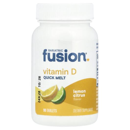 Основне фото товара Quick Melt Vitamin D Lemon, Вітамін D3 Холекальциферол, 90 таблет