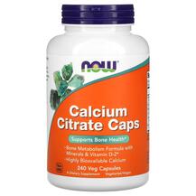 Цитрат Кальцію Calcium Citrate Caps NOW 240 капсул