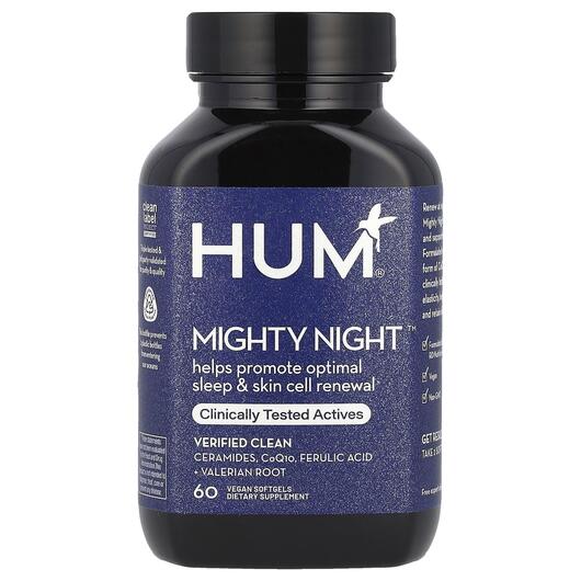 Основное фото товара HUM Nutrition, Поддержка сна, Mighty Night, 60 капсул
