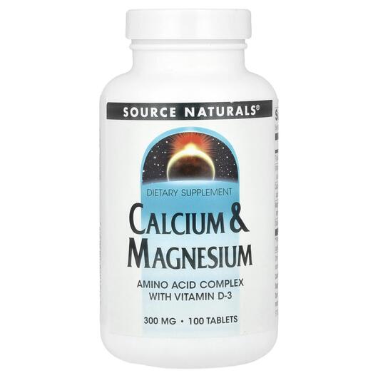 Основное фото товара Source Naturals, Кальций, Calcium & Magnesium, 100 таблеток