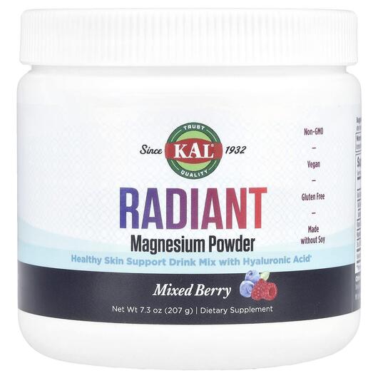 Основне фото товара KAL, Radiant Magnesium Powder Mixed Berry, Магній, 207 г