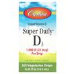 Витамин D3 Холекальциферол, Super Daily D3 1000 IU, 10.3 мл