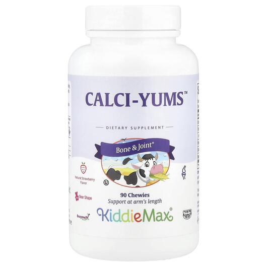 Основне фото товара KiddieMax Calci-Yums Natural Strawberry, Кальцій, 90 таблеток