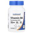 Фото товару Nutricost, Vitamin B6 100 mg, Вітамін B, 30 капсул