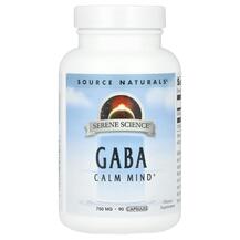 ГАМК Serene Science GABA Calm Mind 750 mg Source Naturals