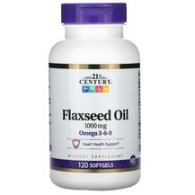 Лляна олія 1000 мг Flaxseed Oil 1000 mg 21st Century
