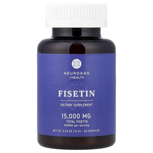Основне фото товара Neurogan Health, Fisetin 500 mg, Фізетин, 30 капсул