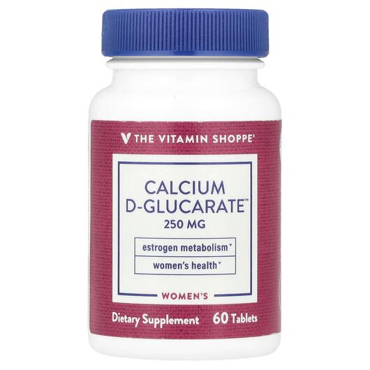 Основное фото товара Кальций Д Глюкарат, Calcium D-Glucarate, 60 таблеток