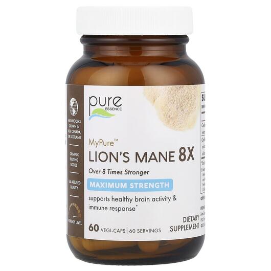 Основне фото товара MyPure Lion's Mane 8X Maximum Strength, Гриби Левова Грива, 