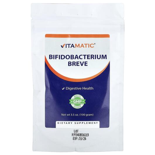 Основне фото товара Vitamatic, Bifidobacterium Breve, Біфідобактерії, 100 г