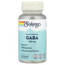 Plant-Sourced GABA 100 mg ГАМК Solaray 30 капсул