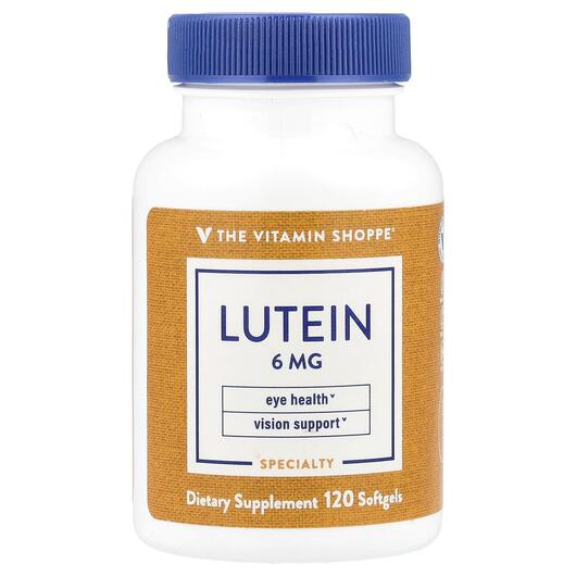 Основне фото товара TheVitaminShoppe, Lutein 6 mg, Лютеїн, 120 капсул