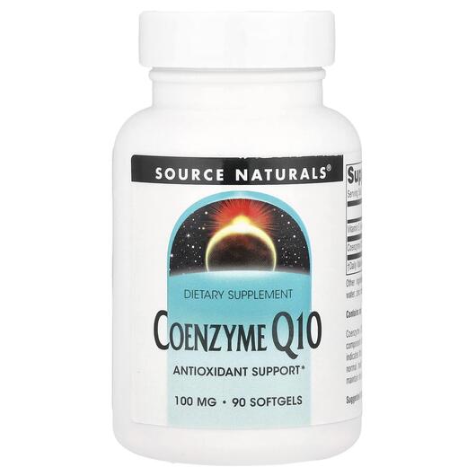 Основное фото товара Source Naturals, Коэнзим CoQ10, Coenzyme Q10 100 mg, 90 капсул