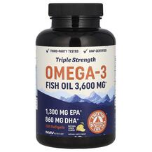 Fish Oil Premium Omega 3 Lemon Омега 3 MAV Nutrition