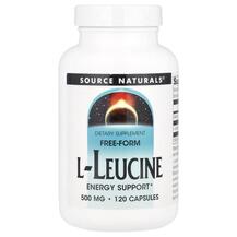 L-Лейцин Free-Form L-Leucine 1500 mg Source Naturals
