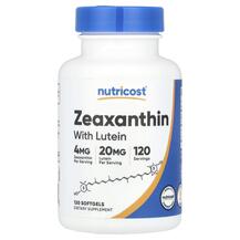 Zeaxanthin with Lutein Лютеин Nutricost 120 капсул