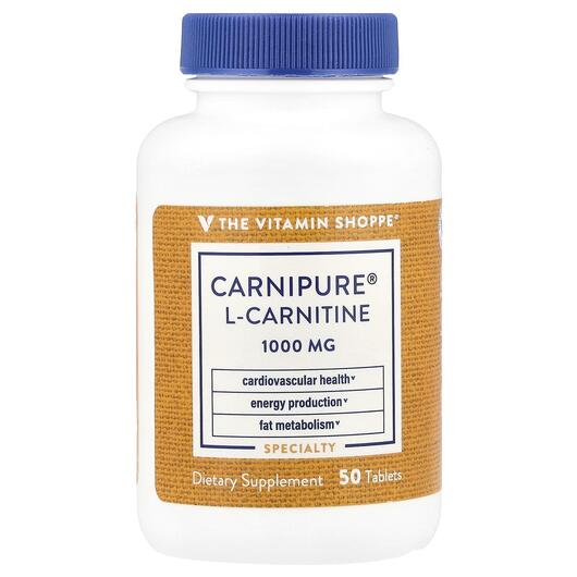Основне фото товара Carnipure L-Carnitine 1000 mg, L-Карнітин, 50 таблеток