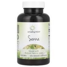 Senna 500 mg Листья Сенны Amazing India 120 капсул