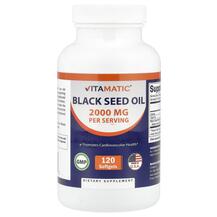 Black Seed Oil 2000 mg Черный тмин Vitamatic 120 капсул