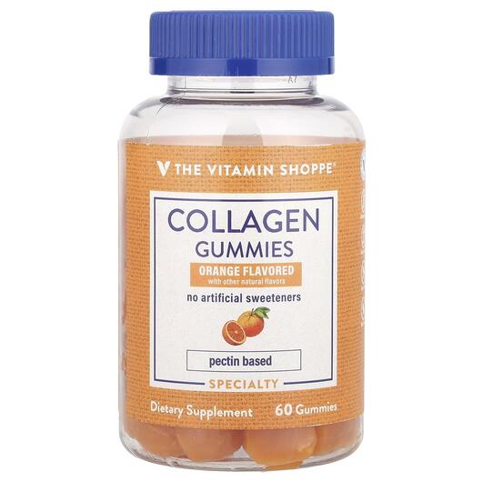 Основное фото товара Коллаген, Collagen Gummies Orange 250 mg, 60 таблеток