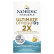 Ультимейт Омега + D3 Лимон, Ultimate Omega 2X, 60 капсул