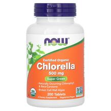 Chlorella 500 mg Хлорелла 500 мг NOW 200 таблеток