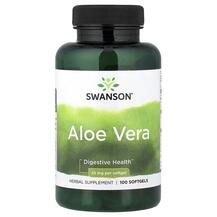 Алое вера Aloe Vera 25 mg Swanson 100 капсул