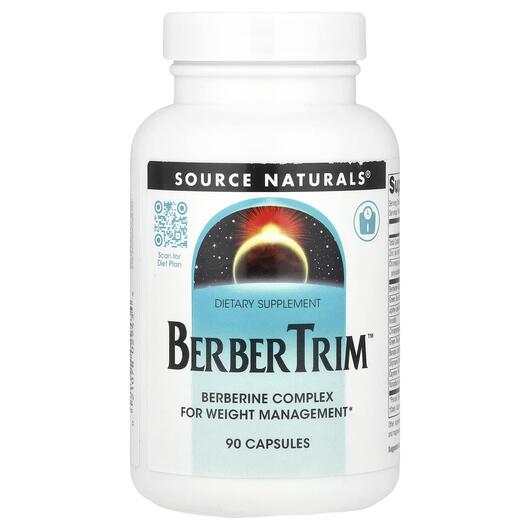 Основное фото товара Source Naturals, Берберин, BerberTrim, 90 капсул