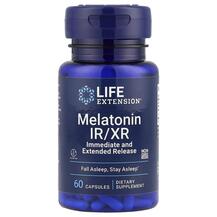 Melatonin IR/XR Мелатонин Life Extension 60 капсул