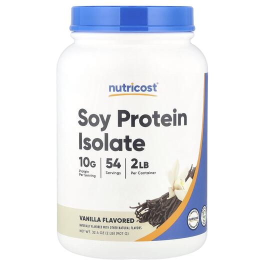 Основное фото товара Nutricost, Протеин, Soy Protein Isolate Vanilla, 907 г