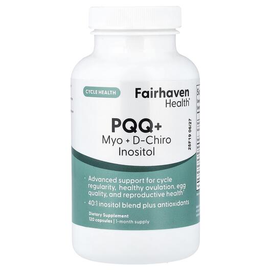 Основне фото товара PQQ + Myo + D-Chiro Inositol, Вітамін B8 Інозитол, 120 капсул