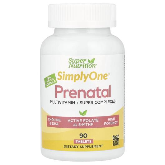 Основне фото товара Simply One Prenatal Multivitamin, Вітаміни для вагітних, 90 табле