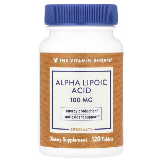 Основне фото товара TheVitaminShoppe, Alpha Lipoic Acid, Альфа-ліпоєва, 120 таблеток