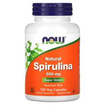 Spirulina 500 mg Спирулина 500 мг NOW Foods 120 капсул