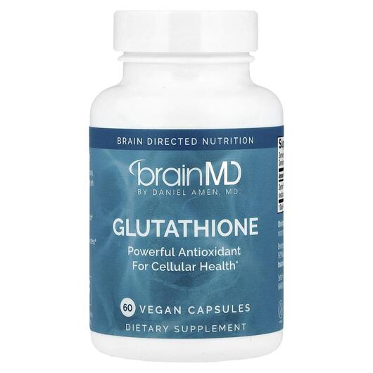 Основне фото товара BrainMD, Glutathione, L-Глутатіон, 60 капсул
