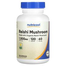 Reishi Mushroom 750 mg Грибы Рейши Nutricost