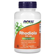 Rhodiola 500 mg Родиола NOW Foods 120 капсул