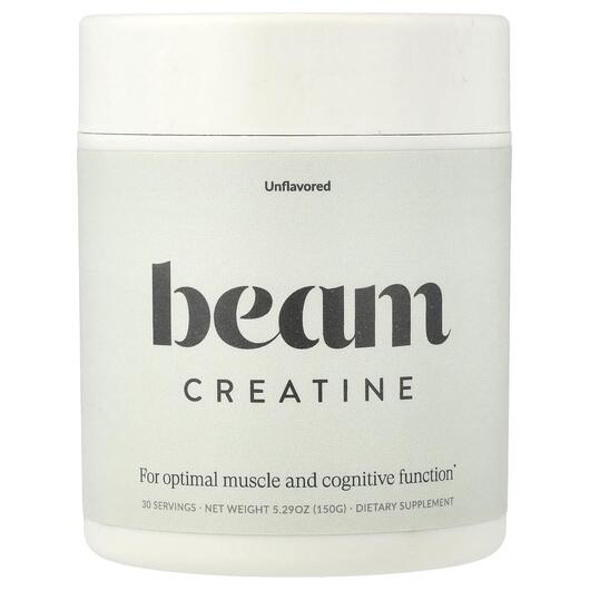 Основне фото товара Beam Organics, Creatine Unflavored, Креатин, 150 г